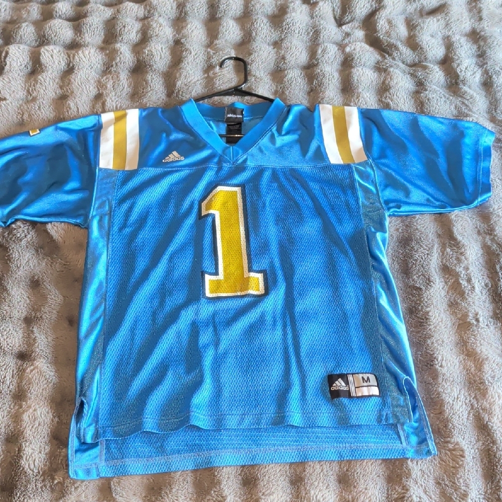 Adidas Blue And Gold Football Jersey Men's Medium
